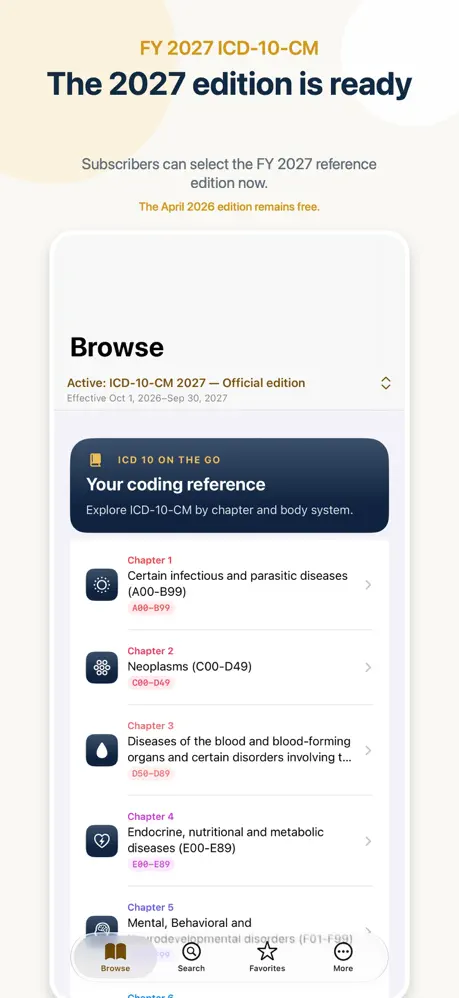 ICD 10 On the Go 2027 screenshot