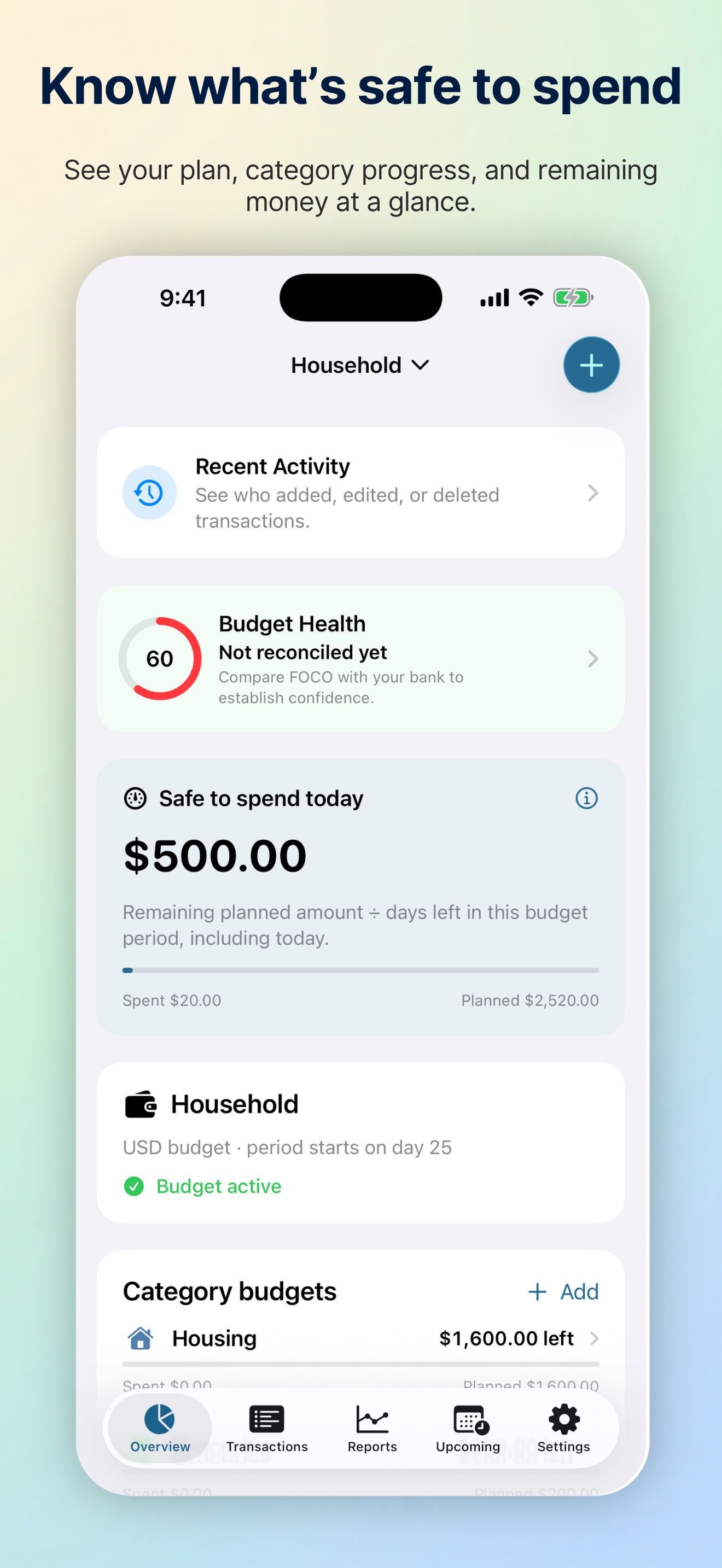 FOCO: Family Budget screenshot
