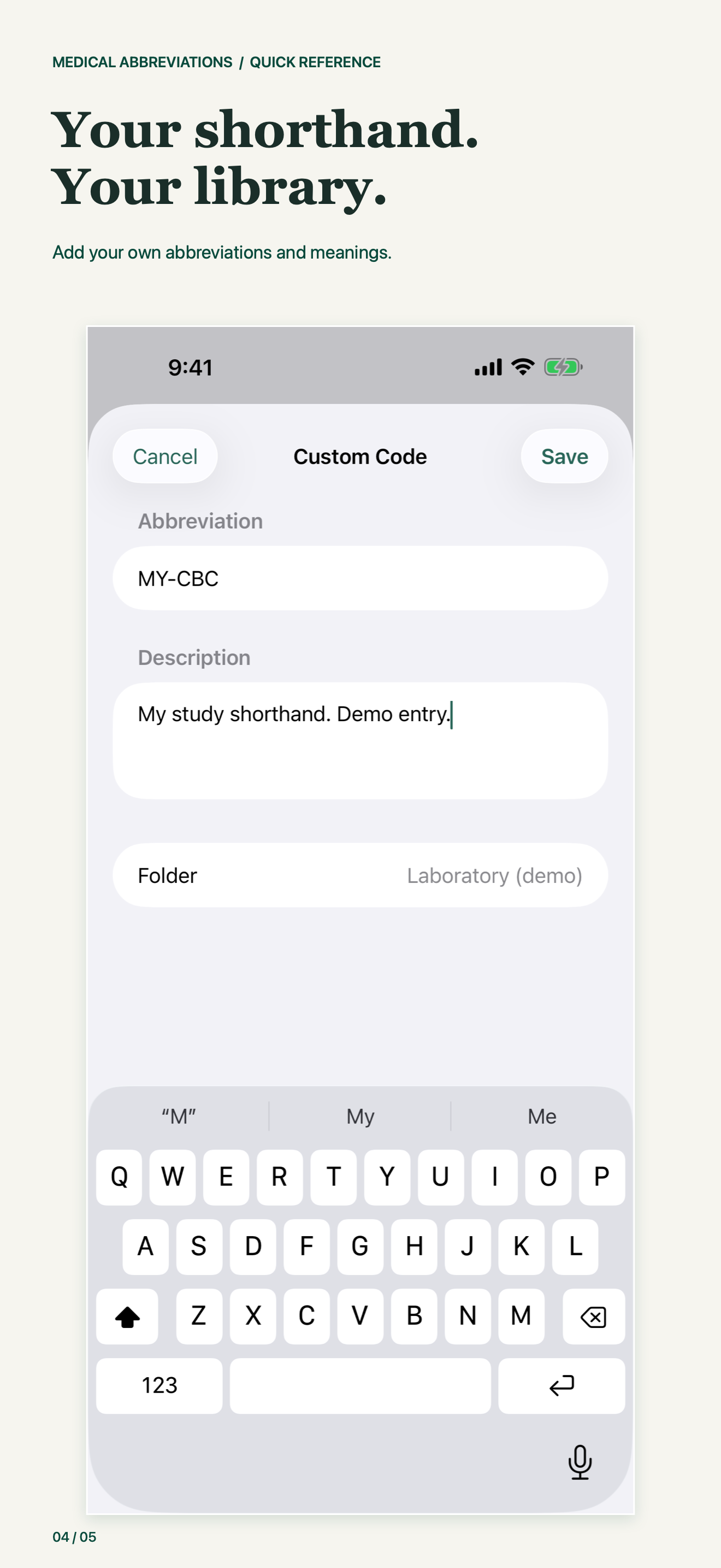 Medical Abbreviations: Quick screen 4